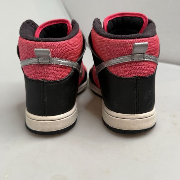 Nike 6.0 Dunk High Women’s 8.5 2011 Black Satin Hot Pink Black - Picture 6 of 16